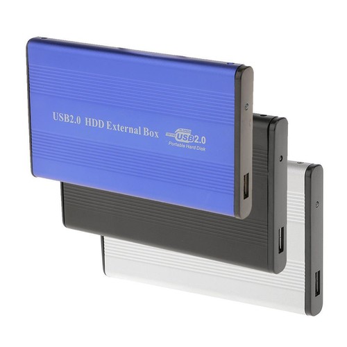 USB2.0 IDE External 2.5" SSD HDD Hard Drive Enclosure Laptop Disk Case Blue - Picture 3 of 6