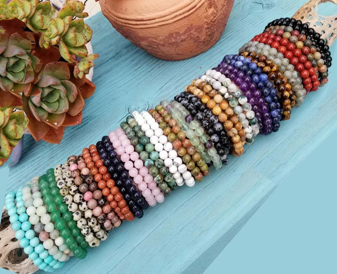 Natural bead bracelets sale