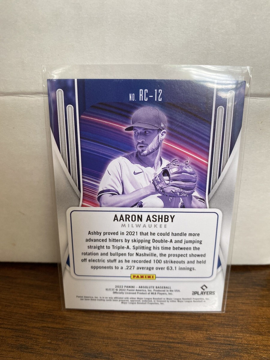 Aaron Ashby RC 2022 Panini Absolute Rookie Class Spectrum Blue