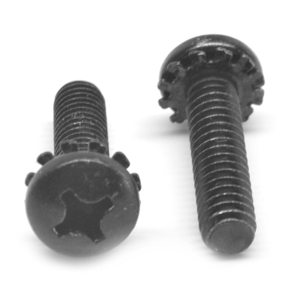 4-40 x 1/4 Machine Screw SEMS Phil Pan Hd External Tooth