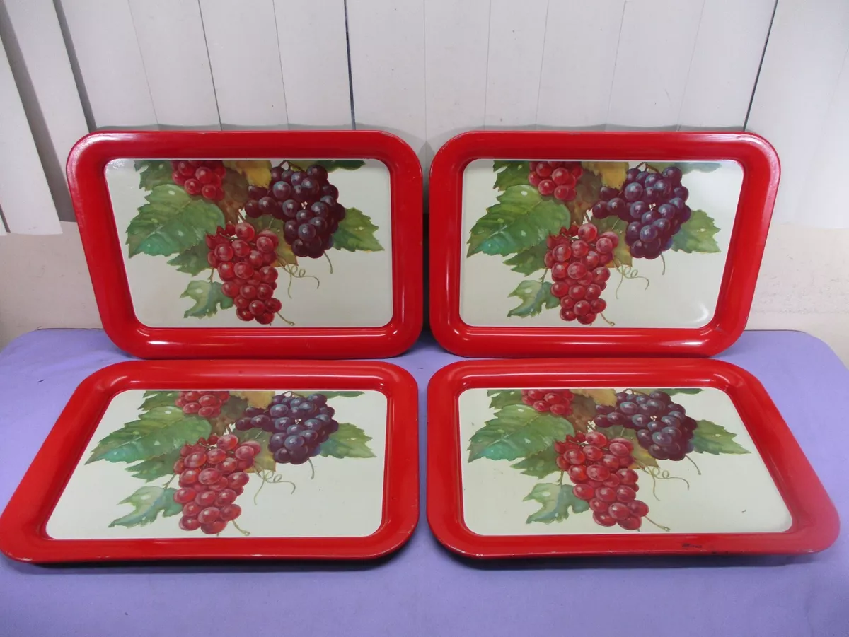 Red tv trays deals