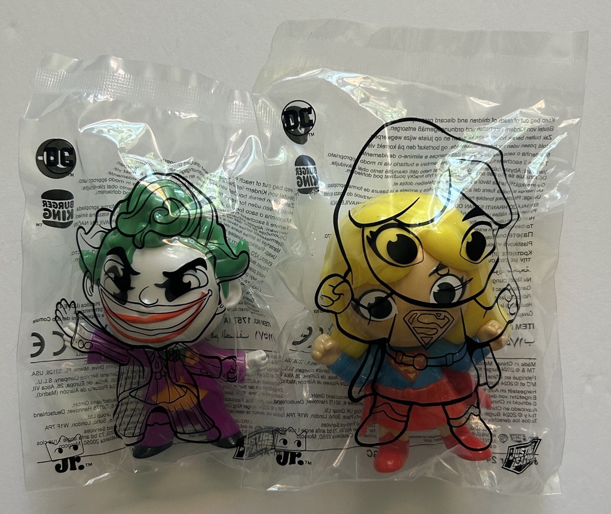 2024 Burger King DC Justice League Toys Lot Of (JOKER SUPERGIRL