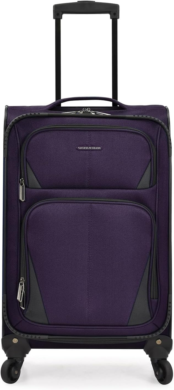 Aviron Bay Expandable Softside Purple Spinner Wheel Carry-On 22 Inches
