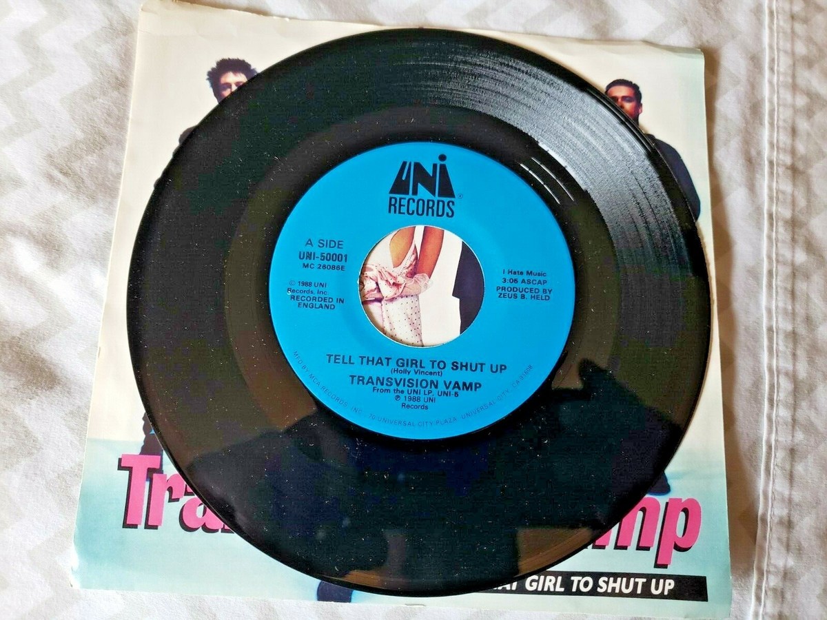 TRANSVISION VAMP: tell that girl to shut up UNI Records 7