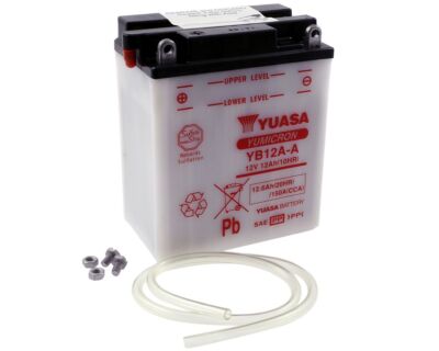Batterie YUASA YB12A-A 12Ah ohne Säurepack Ducati Honda CB250 650, Kawasaki Z400