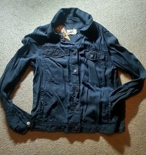 Hush Nesta Denim Jacket Navy Size Xs Womens 6