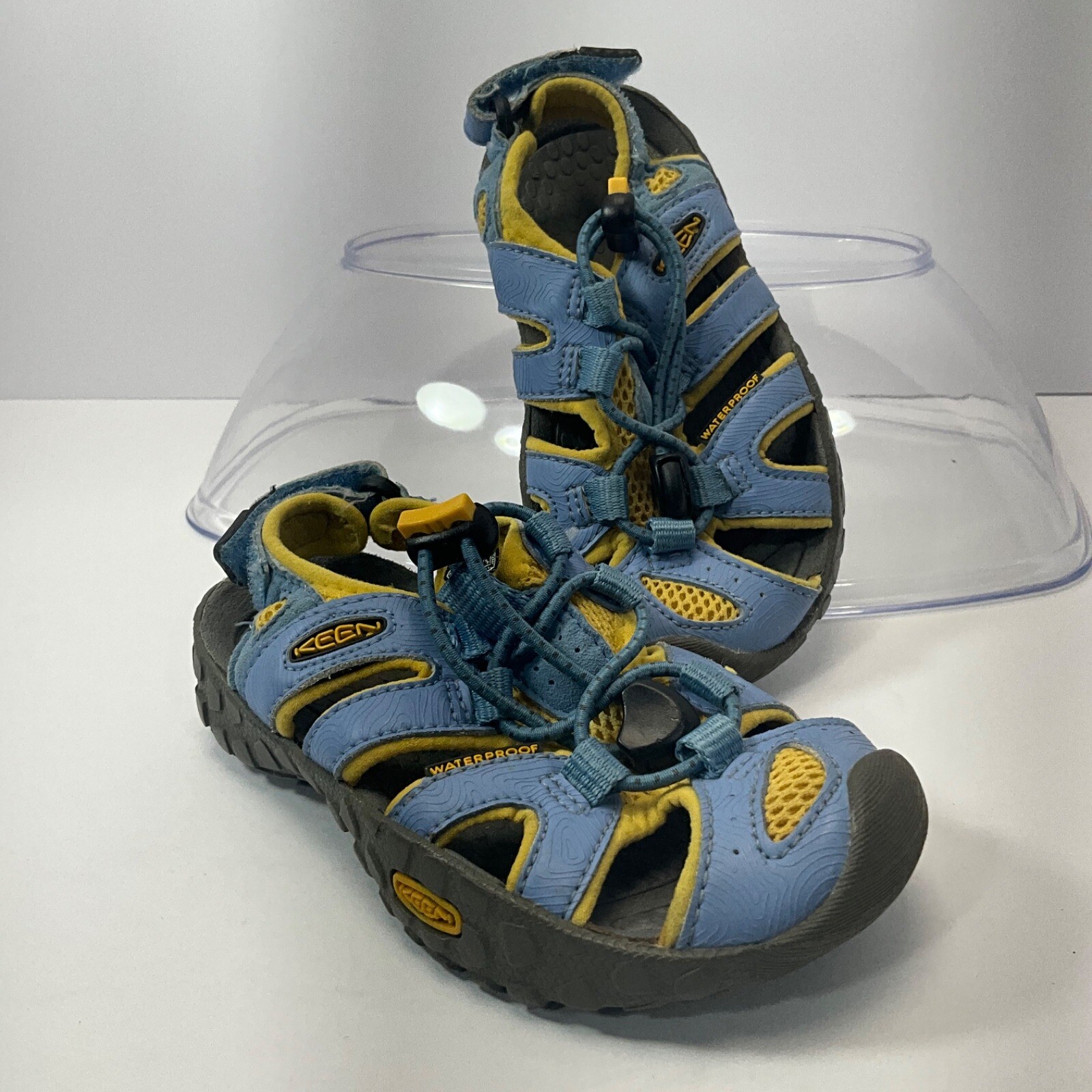Keen Sandali Impermeabili Scarpe Acqua Escursionismo Gioco Blu Giallo Taglia Bambini