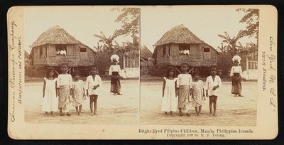 Photo:Bright-eyed Filipino children, Manila, Philippine Islands 1899