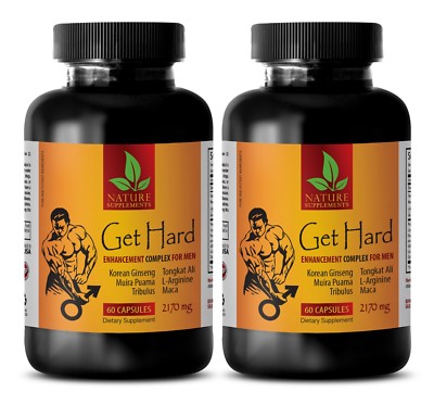 rock hard pills - GET HARD PILLS - natural male enhancment pills - 2 Bottles