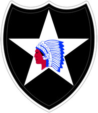 2nd Infantry Division vinyl decal for car, truck, window or laptop U.S Army