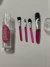 Ulta Sweet Shimmer travel makeup Brush Set New With Case 3" mini deluxe size