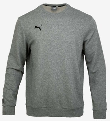 PUMA Herren Team Goal Crew Sweat-Shirts L/S grau Jersey Tee Top Shirt 65693333