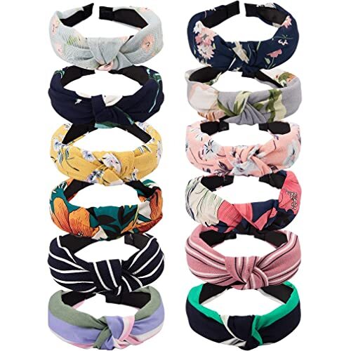 Knot Headband Wide Knotted Headbands for Women 12 Pack Head 