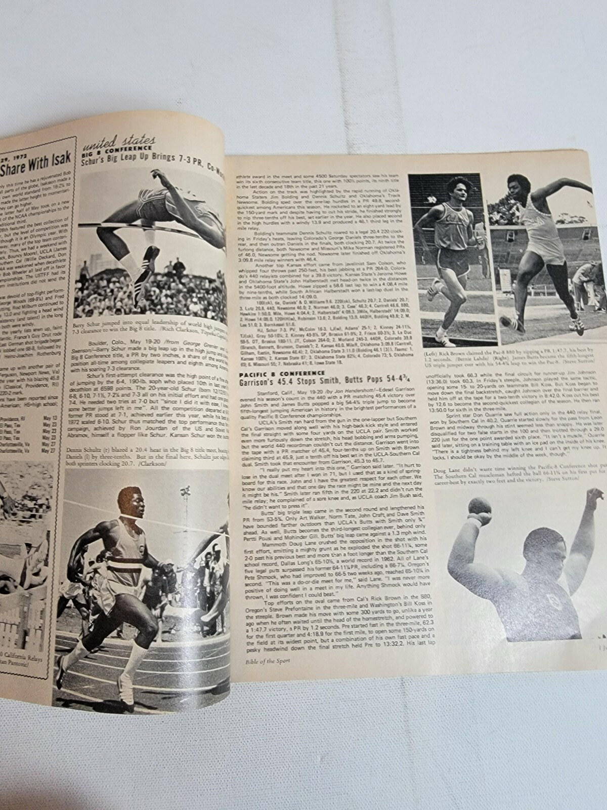 Vintage 1970s Track Field News Magazine 1972 Adidas Ad Isaksson Seagren