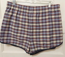 Vtg Campus Studio One Men's Size XL 40-42" Plaid Lined Swim Trunks Shorts USA
