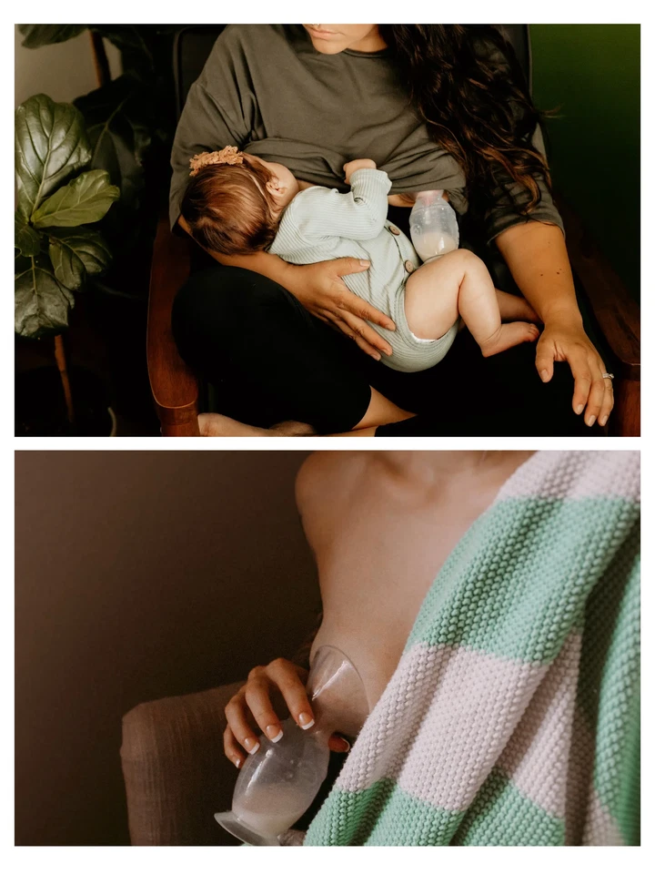 Gen 2 Silicone Manual Breast Pump with Suction Base and Blue Stopper 4 O - Image 2 of 4