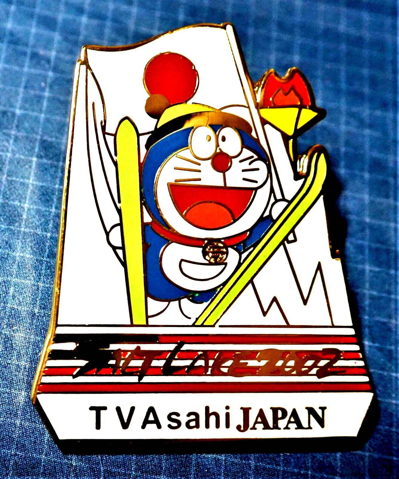 ドラえもん ピンバッチ非売品2007年 全英オープンゴルフ ピンバッジ