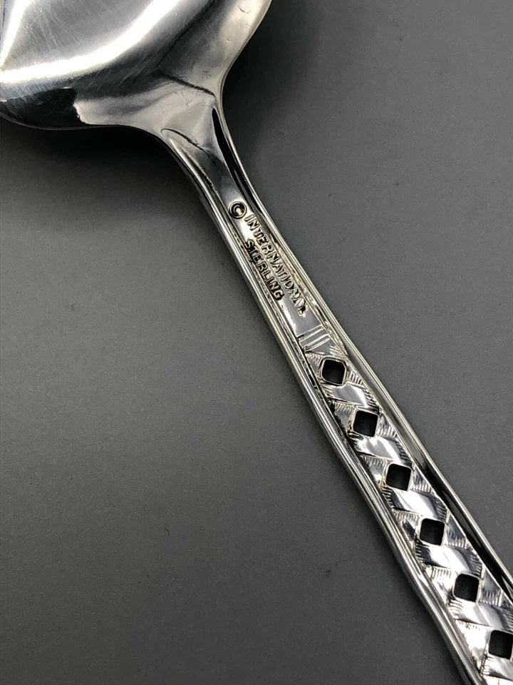Tradewinds by International Sterling Silver Meat Serving Fork 9 1/8" - Image 3 of 3