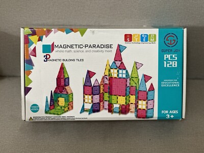 New Magnetic Toy 128 PCs , 3D Magnetic Building block set 