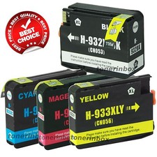 4 Pack Compatible 932XL 933XL Ink Cartridge For HP OfficeJet 7110 7610 7612
