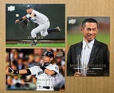 Ichiro 2008 Upper Deck Base & Season Highlights Baseball Cards. Mariners