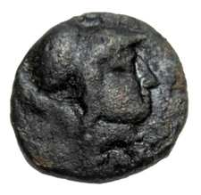 THESSALIAN LEAGUE, THESSALY. AE 17. CIRCA 196-27 BC. ATHENA/HORSE TROTTING.