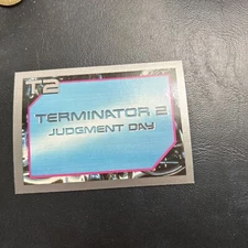 98b T2 Terminator 2 Judgment Day Impel 1991 #138 Title Logo Header