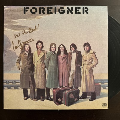 Foreigner Lou Gramm Signed Self Titled Vinyl LP Record Autograph Rock Music Rare