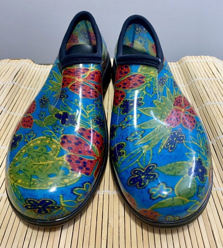 Scarpe Sloggers Donna Multicolore Floreale Impermeabili Giardino Raín Taglia 11 EPC - Foto 3 di 8