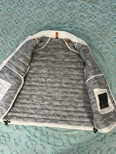 Peter Millard CROWN SPORT Colorblock Hyperlight Quilted Vest Size XL White Gray - Picture 6 of 12