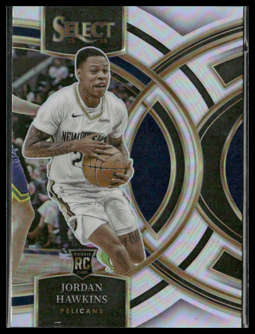 2023-24 Panini Select #124 Jordan Hawkins Silver Prizms