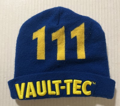 Fallout Vault-Tec 111 Cuffed Knit Beanie Blue - Nice Shape !