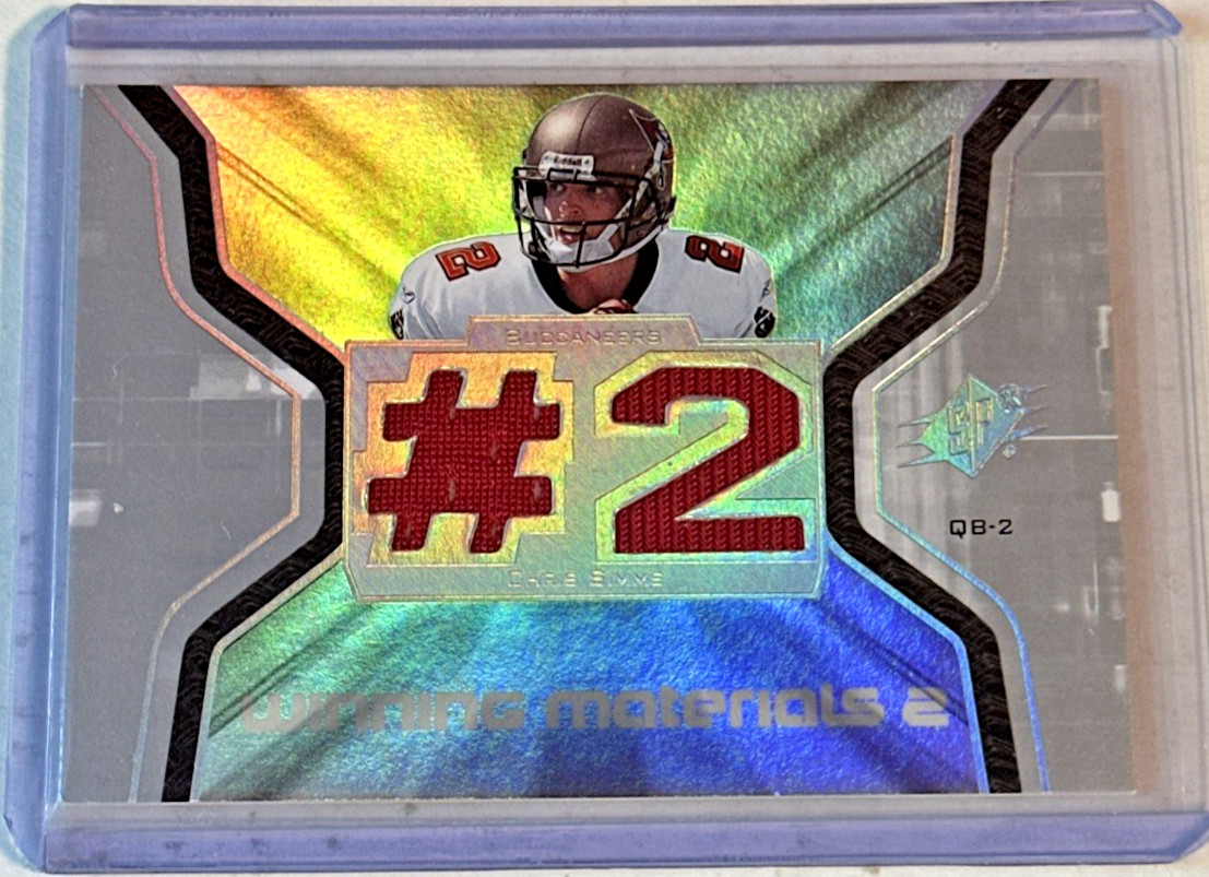 Chris Simms 2007 SPx Jersey Number Dual Winning Materials #WM-CS2 (MEM)