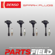 Full Set Ignition Coil&Denso Spark Plug For 2.5L 4cyl Renault Koleos 08-25 H45