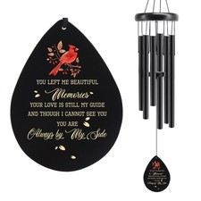 Memorial Sympathy Wind Chimes for Loss of Loved One 32'', Cardinal Wind Chime
