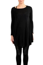 Maison Margiela MM6 Women's  Angora Cashmere Black Tunic Sweater Sz XS S L