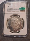 1880 S Morgan Dollar NGC MS64 CAC Label