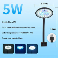 USB Aquarium Light 5W 7W LED Waterproof Fish Tank Lighting Underwater Fish Lamp