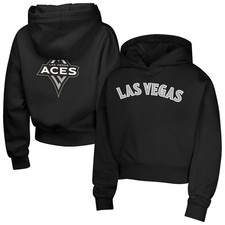 Girls Youth  Black Las Vegas Aces Top Closer Fashion Pullover Hoodie