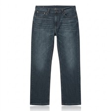 Levi's Men's 559 Relaxed Straight Jeans 38x30 Dark Wash Denim Blue Stretch EUC
