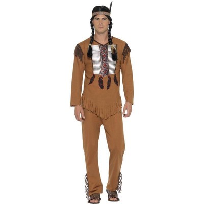 Smiffys Indianer inspiriert Krieger Herren Kostüm 