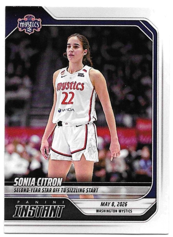 Sonia Citron 2026 Panini Instant WNBA #32 SP /120 Mystics