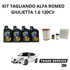 Kit Tagliando Alfa Romeo Giulietta 1.6 120 cv 4 Filtri + 4 Litri Selenia Wr 5w30