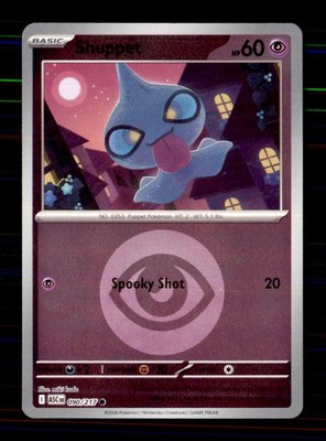 Shuppet (Energy Symbol Pattern) 090/217 Ascended Heroes Pokemon Reverse Holo NM