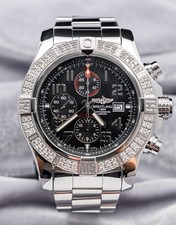 Breitling Super Avenger II Chronograph 48mm FACTORY DIAMONDS $13K MSRP A13371 2