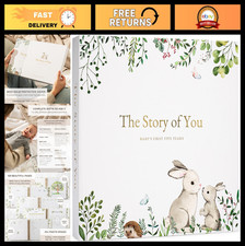 Timeless Baby Memory Book - First 5 Years Milestone Journal  Scrapbook for Boys