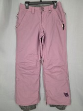 Burton Snow Pants Womens 32/30 L Pink Gloria Living Lining Insulated Ski Winter