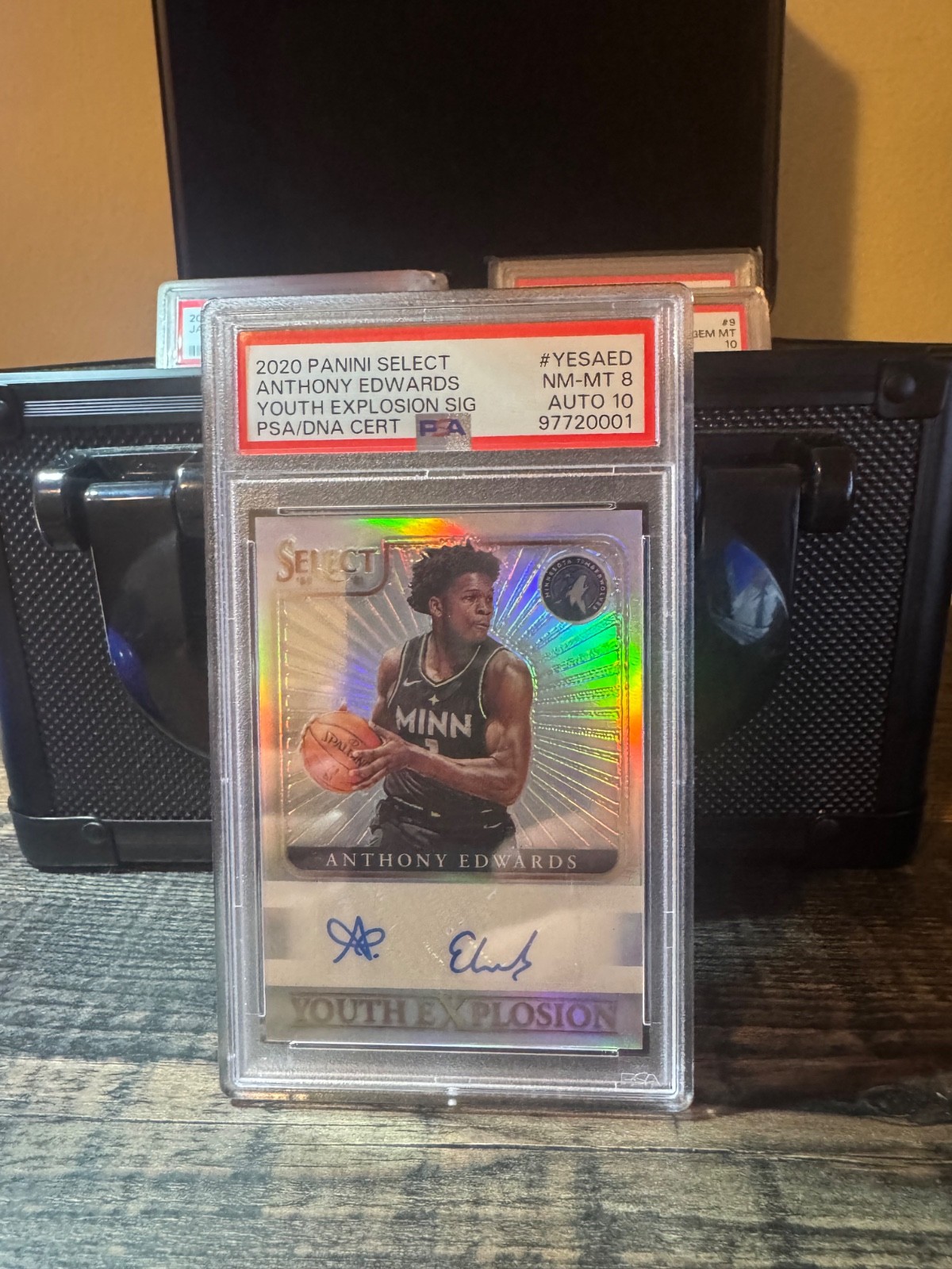 Anthony Edwards 2020 panani select youth explosion sig 10 AUTO 