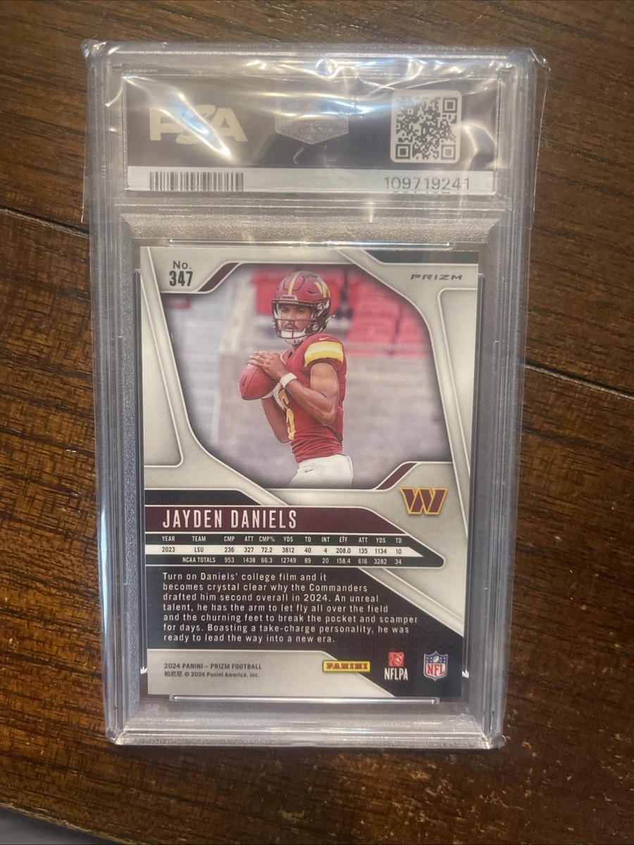 2024 Prizm Jayden Daniels Black & White Checker Prizm SSP - PSA 10