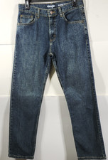 Wrangler Jeans Boys 16 Blue Dark Wash Classic Straight Adjustable Waist